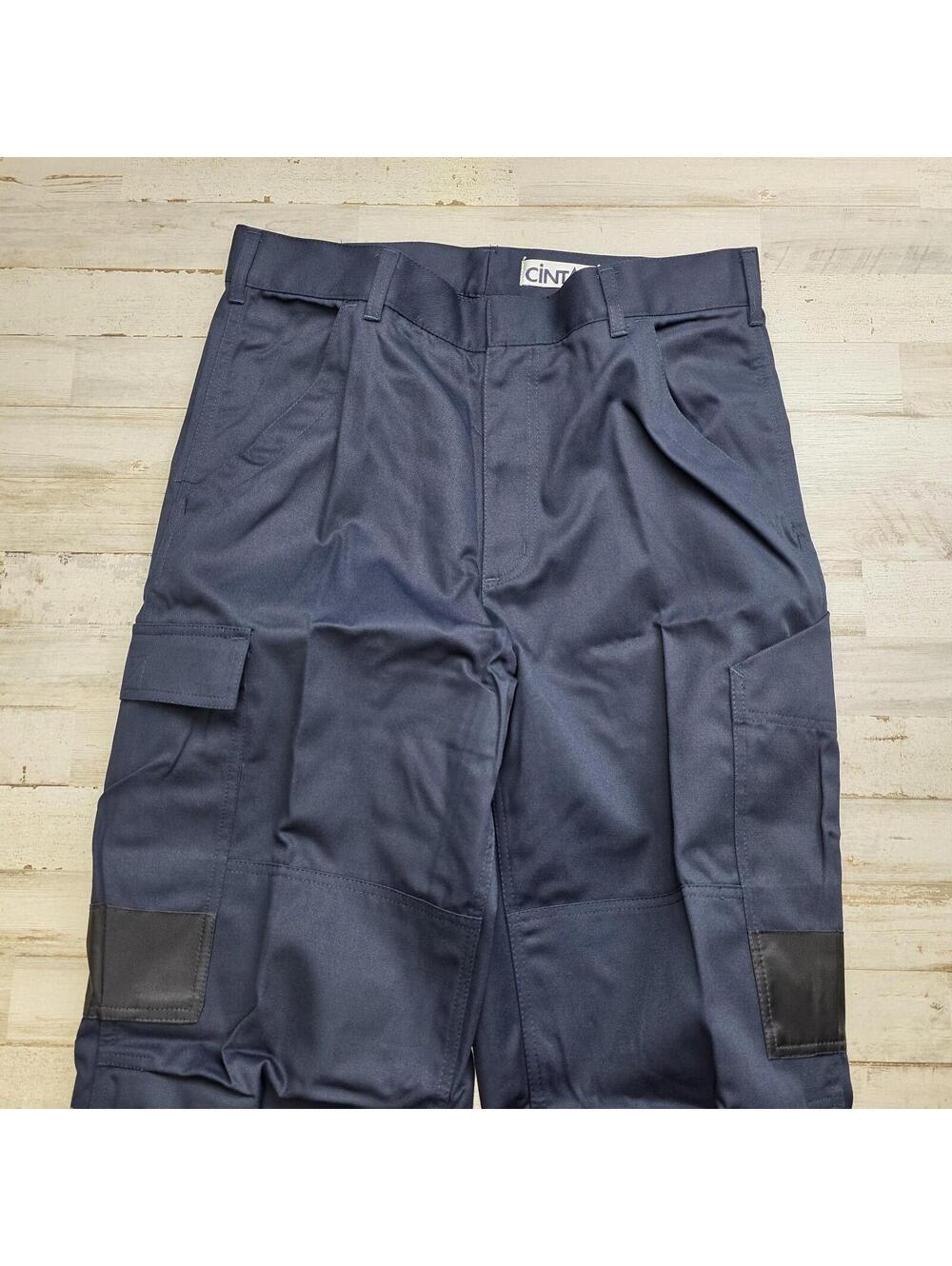 CINTAS Mens Work Pants Navy Blue 32x32 Cargo Utility Uniform - New in Bag